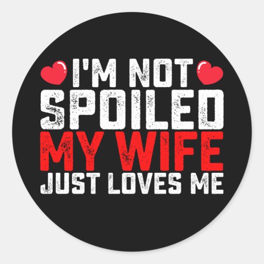 私は私のバレンタインを愛して妻を甘やかしていない ラウンドシール (正面)