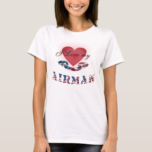 私は私のパイロットを愛します Tシャツ (正面)