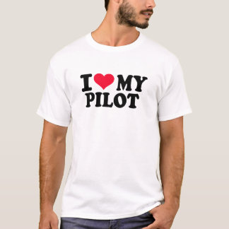 私は私のパイロットを愛します Tシャツ
