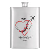 私は私のパイロット、バチェロレッテ週末、航空が大好き フラスク (正面)