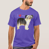 私は私のパウダープフが大好き Tシャツ (正面)