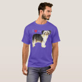 私は私のパウダープフが大好き Tシャツ (正面フル)