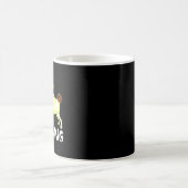私は私のパグの贈り物が大好おもしろいき コーヒーマグカップ (中央)