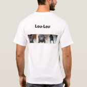 私は私のパグを愛します Tシャツ (裏面)