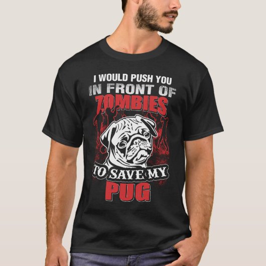 私は私のパグを救います Tシャツ (正面)