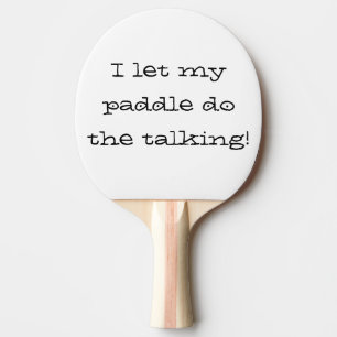 私は私のパドルに話しピンポンのカスタム 卓球ラケット