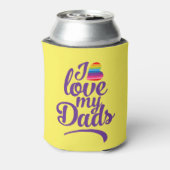 私は私のパパが大好き – LGBTQ父の日プライド 缶クーラー (缶裏面)