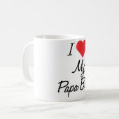 私は私のパパくまのコーヒー・マグを愛します コーヒーマグカップ (正面左)