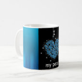 私は私のパパのマグを愛します コーヒーマグカップ (正面左)