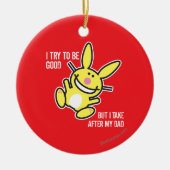 私は私のパパの後で取ります セラミックオーナメント (正面)