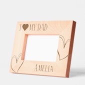 私は私のパパの父の日写真フレームを愛する レーザー彫刻フレーム (左)