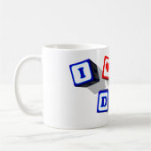 私は私のパパを愛します コーヒーマグカップ (左)