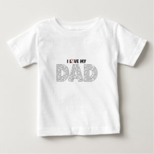 私は私のパパを愛します ベビーTシャツ