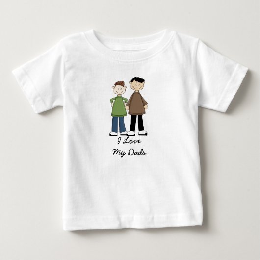 私は私のパパを愛します ベビーTシャツ (正面)