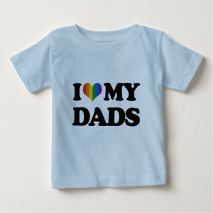 私は私のパパを愛します ベビーTシャツ