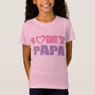 私は私のパパを愛します Tシャツ