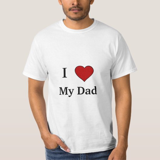 私は私のパパを愛します Tシャツ (正面)