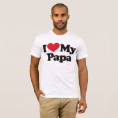 私は私のパパを愛します Tシャツ (正面フル)