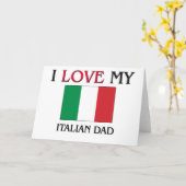 私は私のパパを愛しイタリアンる カード (黄色い花)