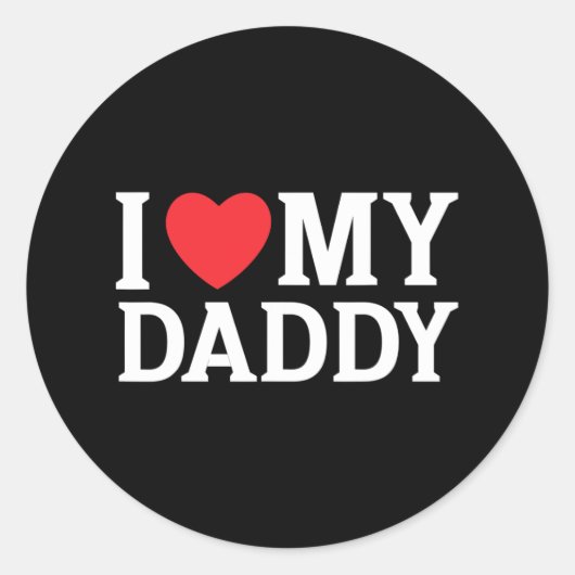 私は私のパパを愛する私のパパの父クールの日 ラウンドシール (正面)