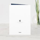 私は私のパパギリシャのババババパパの日ネイビーブルーが大好き シーズンカード (裏面)