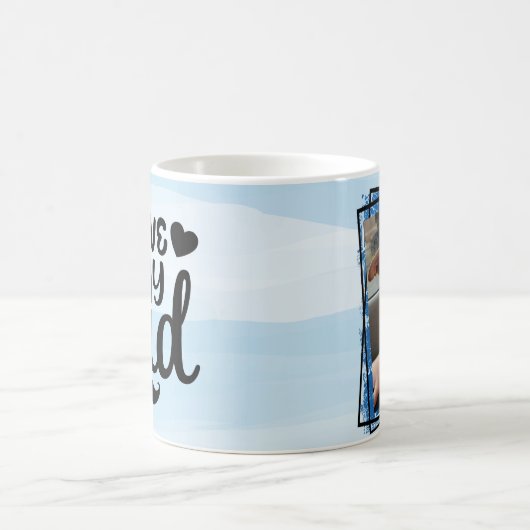 私は私のパパパーソナライズされたフォトコーヒーマグ大好き コーヒーマグカップ (中央)