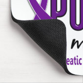 私は私のパパ10の膵臓癌のための紫色を身に着けています マウスパッド (コーナー)