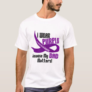 私は私のパパ33の膵臓癌のための紫色を身に着けています Tシャツ