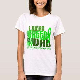 私は私のパパ6.4のリンパ腫のためのライムグリーンを身に着けています Tシャツ