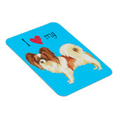 私は私のパピロンが大好き マグネット (右側)