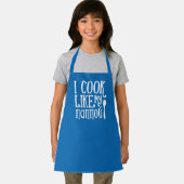 私は私のパポウギリシャの青いエプロンのような調理師 エプロン (インサイチュ)