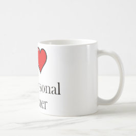 私は私のパーソナルトレーナーを愛します コーヒーマグカップ