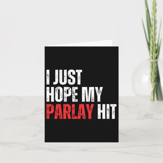 私は私のパーレーがサッカーを賭けてスポーツをヒットすることを望む カード (正面)