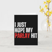 私は私のパーレーがサッカーを賭けてスポーツをヒットすることを望む カード (黄色い花)