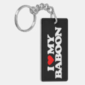 私は私のヒヒを愛します キーホルダー (正面左)