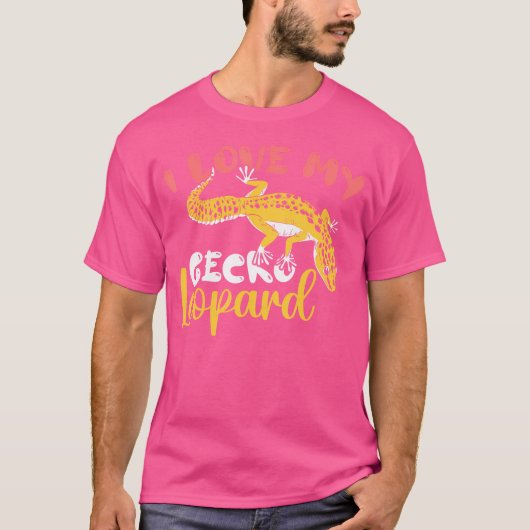 私は私のヒョウのゲッコが大好き Tシャツ (正面)