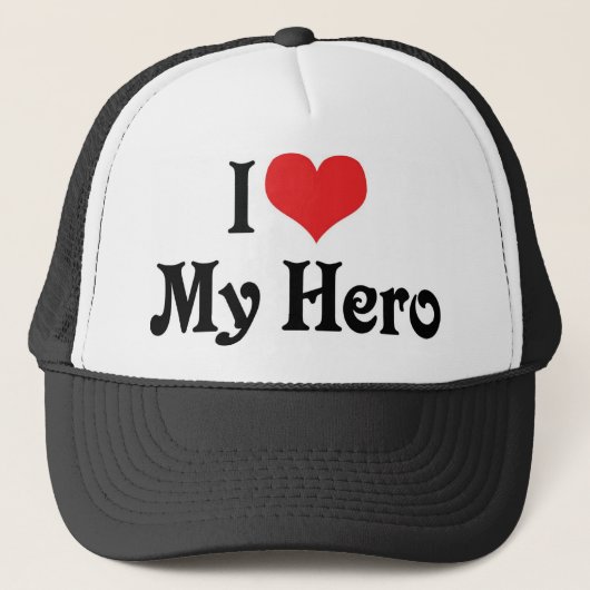 私は私のヒーローを愛する キャップ (正面)