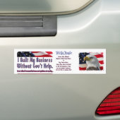 私は私のビジネスを、私達人々造りました バンパーステッカー (車上)