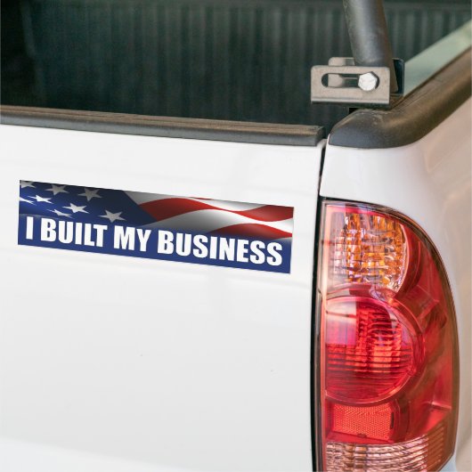 私は私のビジネス-反オバマ--を造りました バンパーステッカー (トラック上)