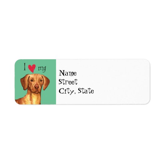 私は私のビズラが大好き ラベル (正面)