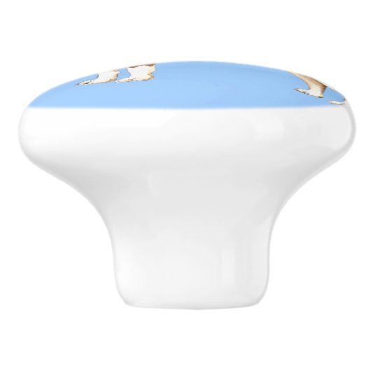 私は私のビーグル犬を愛します セラミックノブ (側面)