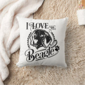 私は私のビーグル装飾用クッション クッション (ブランケット)