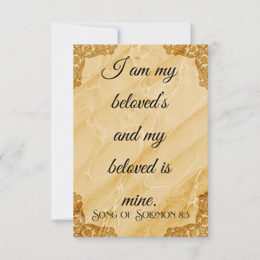 私は私のビーズフラットカード (正面)