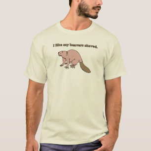 私は私のビーバーによって剃られるTシャツを好みます Tシャツ