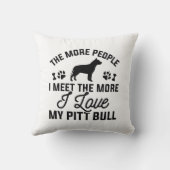 私は私のピットブルが大好き クッション (裏面)