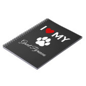 私は私のピレ素晴らしネー犬のカスタム文字 ノートブック (左側)