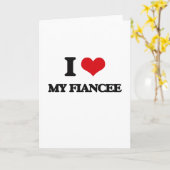私は私のフィアンセを愛します カード (黄色い花)