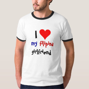 私は私のフィリピン人のガールフレンドを愛します Tシャツ