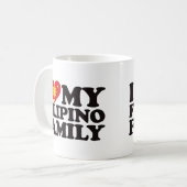 私は私のフィリピン家族を愛します コーヒーマグカップ (正面左)