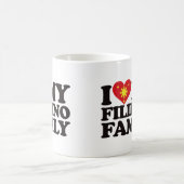 私は私のフィリピン家族を愛します コーヒーマグカップ (中央)